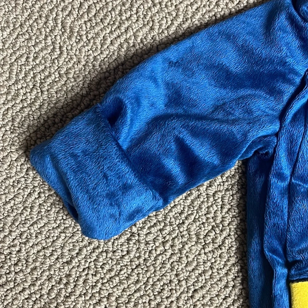 Baby Toddler Snowsuit DC Comic Superman Plush Bunting Hoodie Size 3 months